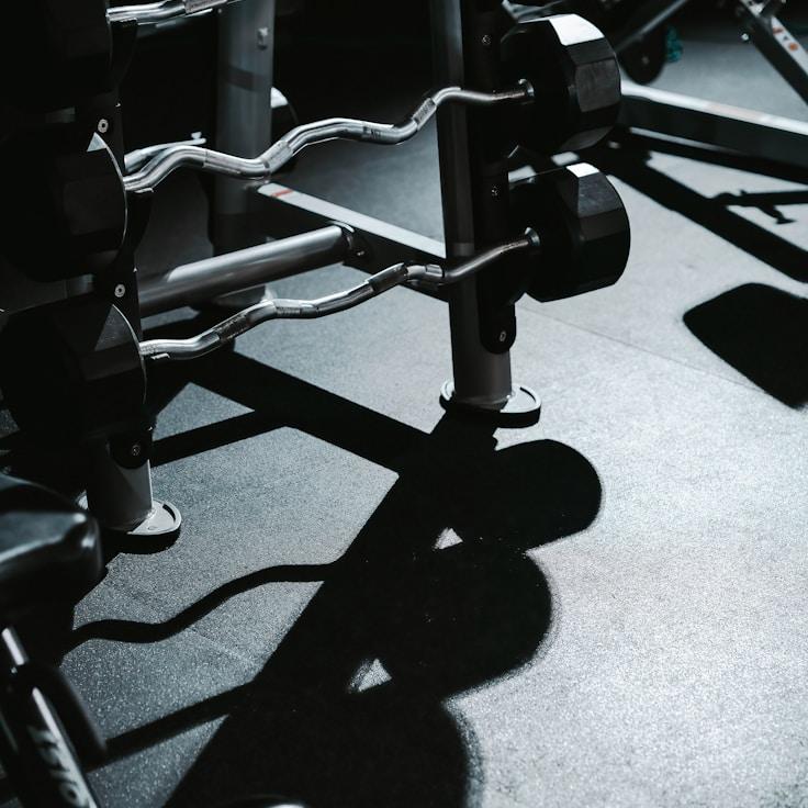 Professional gym interior with strength equipment
